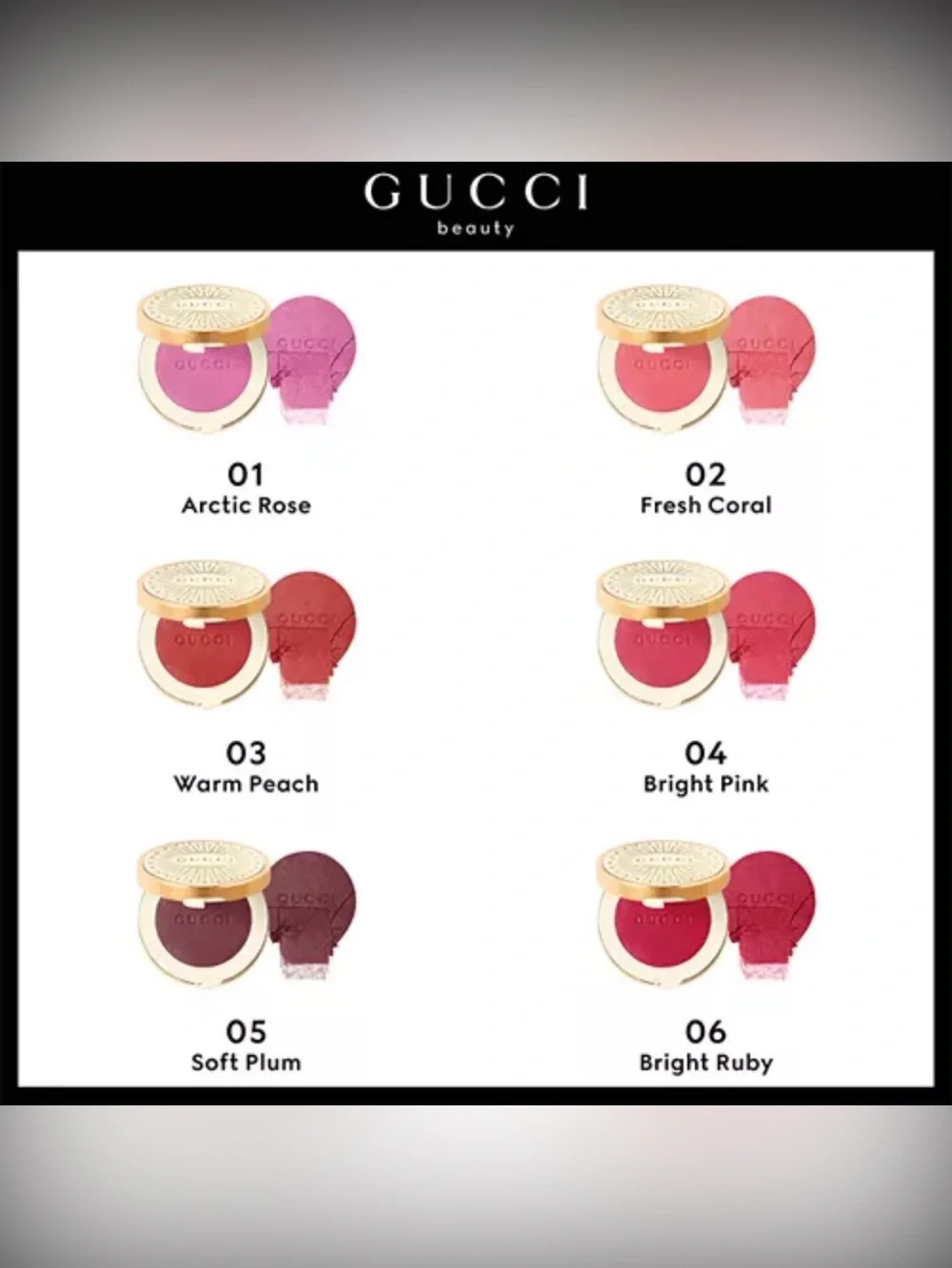 Arctic Rose Gucci Glow Dewy Blush Pink Full Size Brand New In Box Authentic